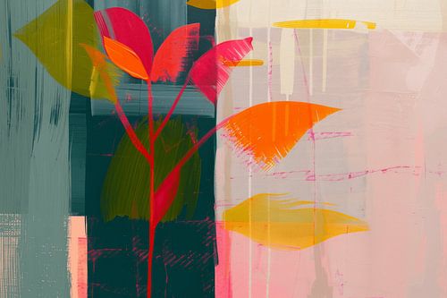 Bunte botanische abstrakte