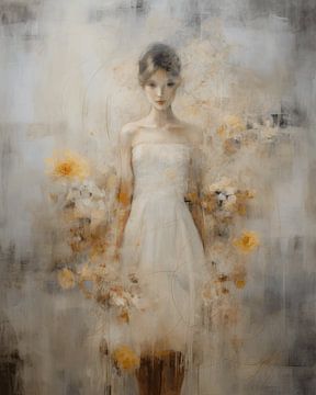 Romantic portrait in soft tones by Carla Van Iersel