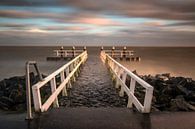 Steiger op de afsluitdijk met long exposure von Marjon Meinders Miniaturansicht