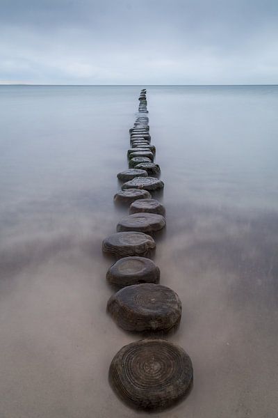 Groyne in the Baltic Sea by Christian Möller Jork