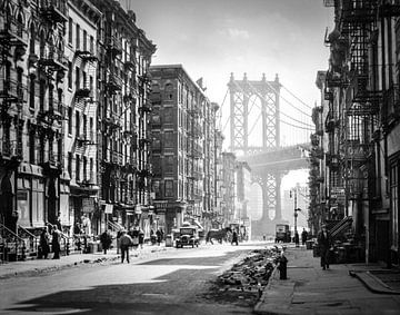 Pike en Henry Streets, Manhattan, 1936 van Christian Müringer