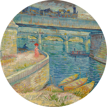Bruggen over de Seine bij Asnières, Vincent van Gogh