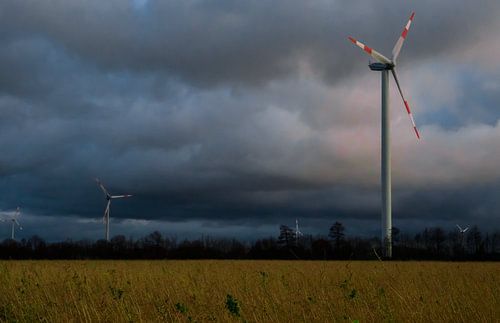 Windturbines Grensgebied