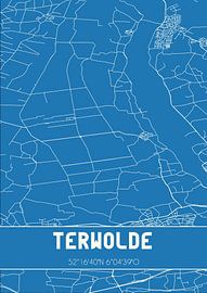 Blueprint | Map | Terwolde (Gelderland) by Prints of Place