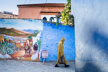 De blauwe stad van Marokko van Paula Romein