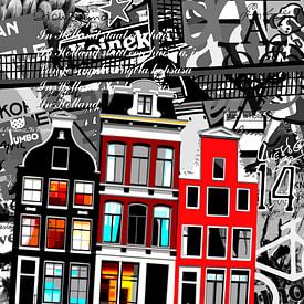 Made in Holland - Amsterdamse grachtenpanden van Jole Art (Annejole Jacobs - de Jongh)