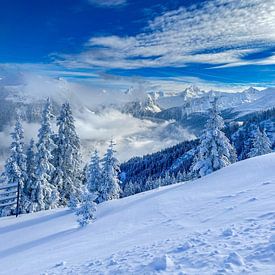 Winterlandschap in Montafon van Dirk Rüter