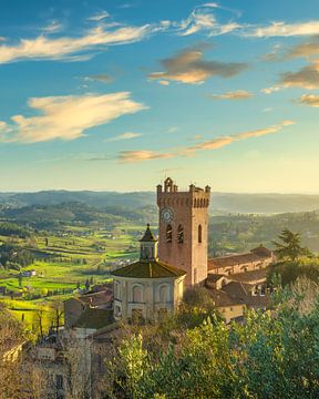 San Miniato Church and Matilde Tower. Tuscany, Italy by Stefano Orazzini