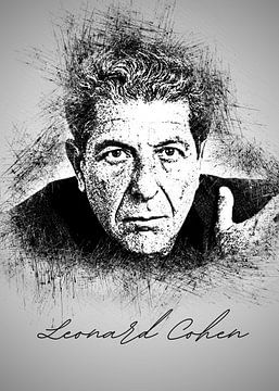 Leonard Cohen by Albi Art