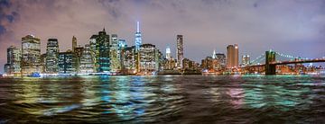 NYC Manhattan Skyline van Ton Bosman
