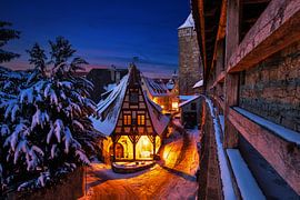 Gerlachschmiede, Rothenburg ob der Tauber im Winter von Thomas Rieger