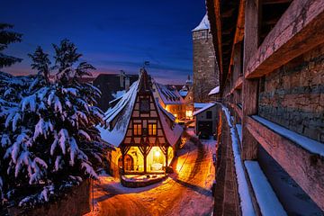 Gerlachschmiede, Rothenburg ob der Tauber in de winter