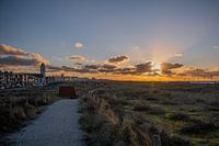 Katwijk aan Zee tijdens zonsondergang