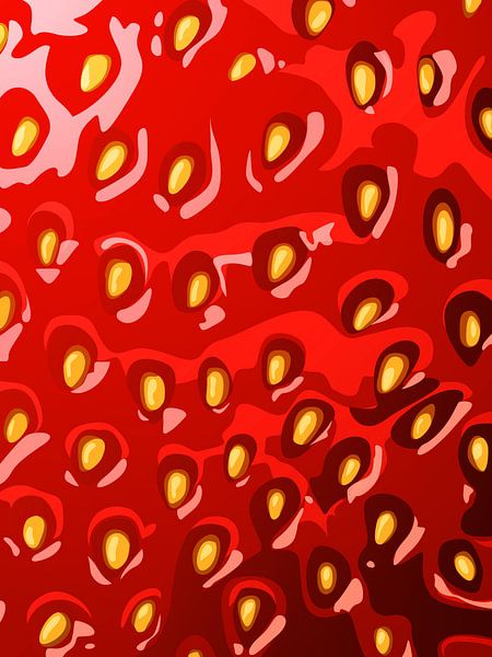 Erdbeere - Vektorgrafik Hintergrund Design von Mixed media vector arts