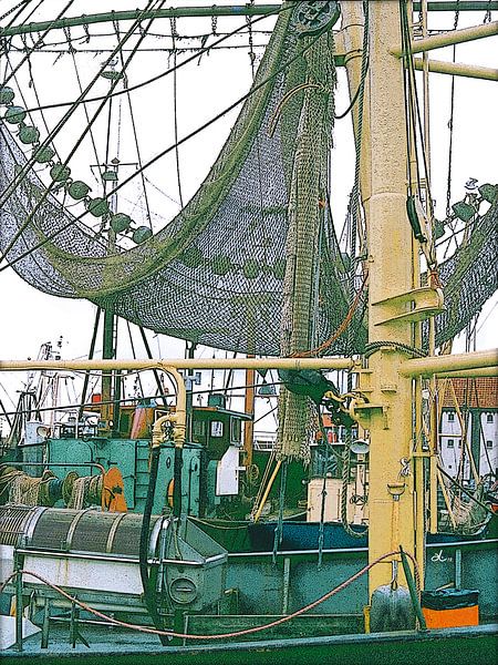 Fishing boat in Den Oever by Dirk H. Wendt