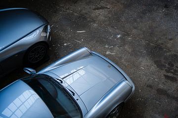 Porsche 911 and Honda S2000 (colour) by The Wandering Piston