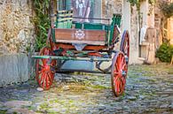 Abandoned Carriage on cobblestones by Jan van Dasler thumbnail