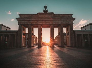 Brandenburger Tor bij zonsopgang van swc07