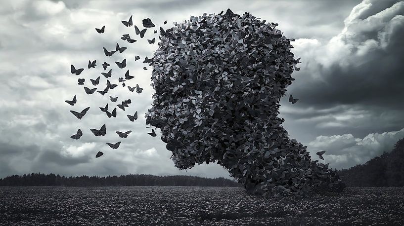 Vlinderkop van Frank Heinz