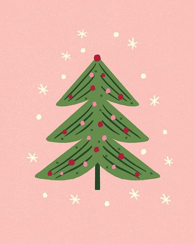 Kerstboom 2 van Angela Minca