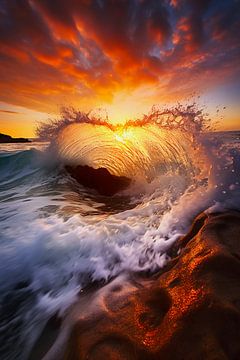 Sunset waves by haroulita