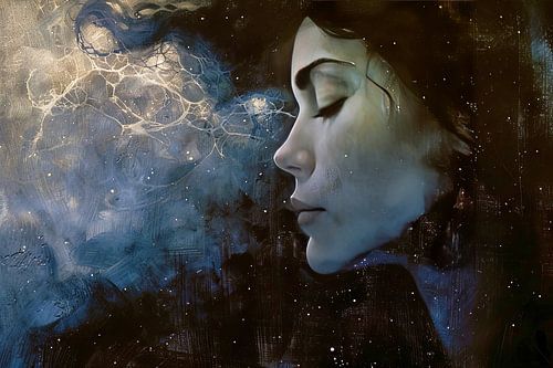 schilderachtige digitale kunst vrouwen