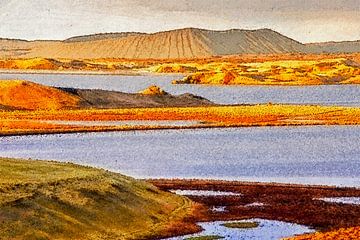 Craters at sunset