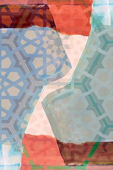 Geometrische Muster in mehreren Ebenen