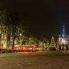 De Brink met de Waag Deventer in kerstsfeer von Han Kedde