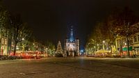 De Brink met de Waag Deventer in kerstsfeer by Han Kedde thumbnail