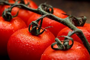 Vine tomatoes in close-up II by Mister Moret