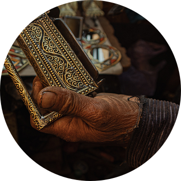 Handgemaakte sluiting van een slotenmaker in Marrakech