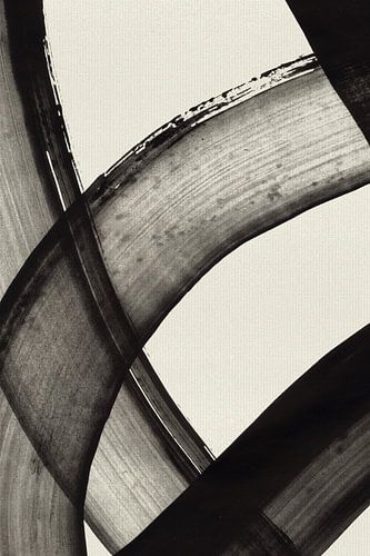 Aquarel lijnen in zen stijl