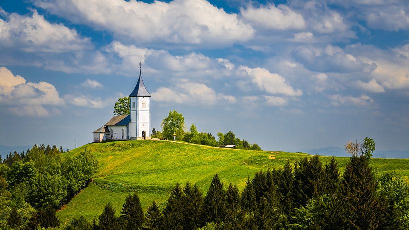 Kirche der heiligen Primus und Felician, Jamnik, Slowenien von Henk Meijer Photography