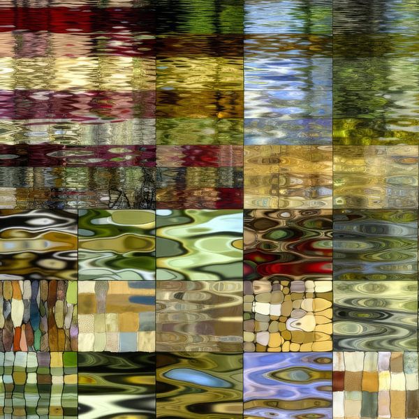 Mosaic of reflection variants by Lois Diallo