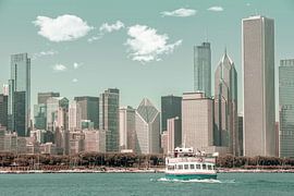 CHICAGO Skyline | urbaner Vintage-Stil von Melanie Viola