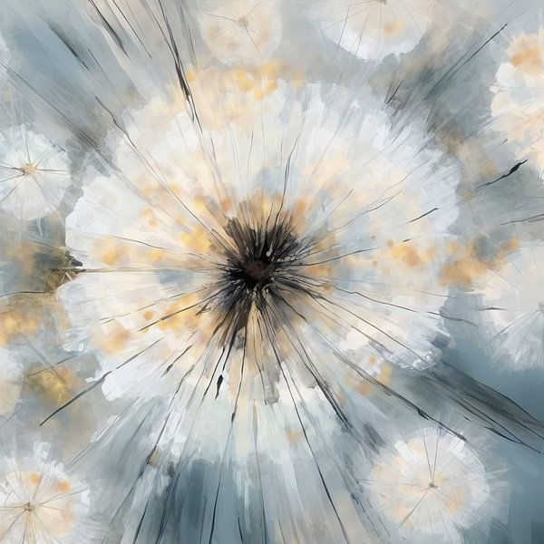 Abstract Dandelion 4 by Floral Abstractions