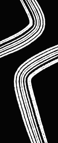 Modern Abstract - Schwarz und Weiß