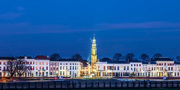 Panoramische Abendansicht der niederländischen Stadt Zutphen von Martin Bergsma