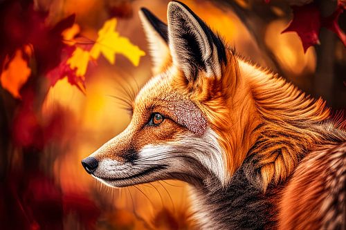Fox in autumn