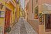 Rue colorée à Vérone en Italie sur Tonny Verhulst