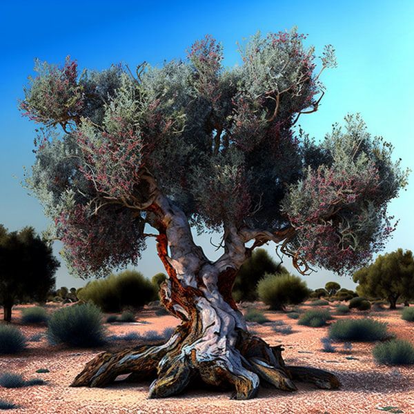 Vieux chêne-liège Paysage Nature Survie Force Volonté par gm_designs