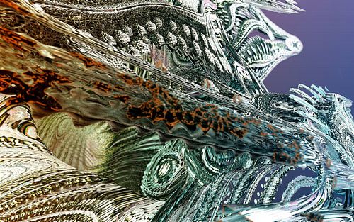Abstracte filigraan Mandelbulb fractals