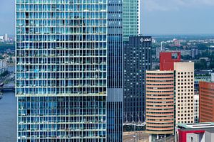 De Rotterdam en Kop van Zuid vanaf het World Port Center