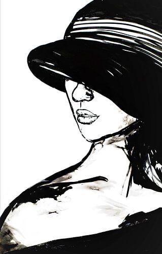 De sous mon chapeau noir, je regarde le monde.