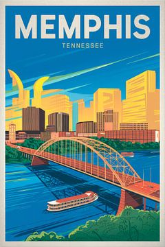 Memphis, Tennessee van Poster Art Shop