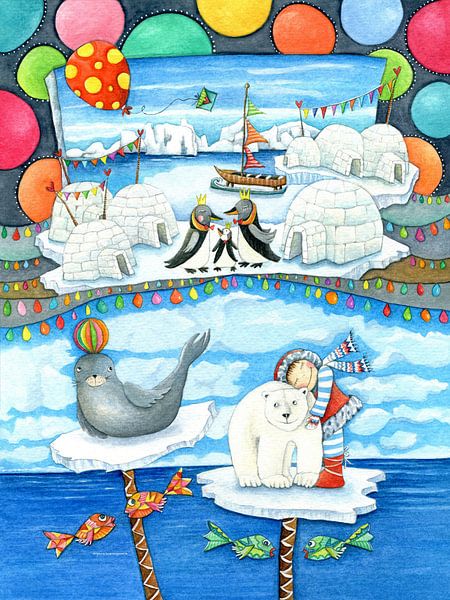 Polar Bears, Seals, Penguins and Me in Ice Land by Sonja Mengkowski