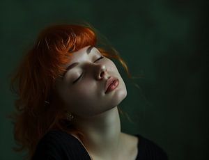 Melancholischer Zauber, junge Dame