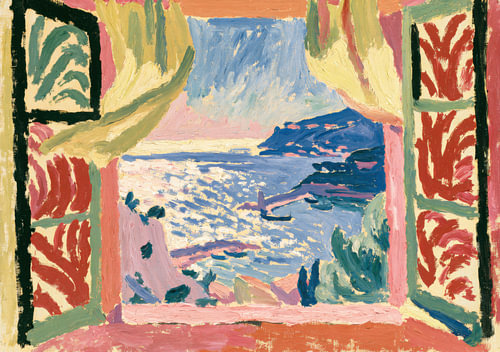Open raam, Collioure, geïnspireerd door Matisse