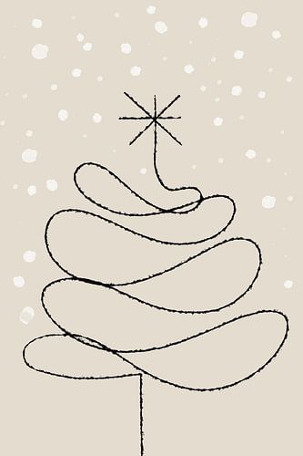 Eenvoudige kerstboom van Treechild